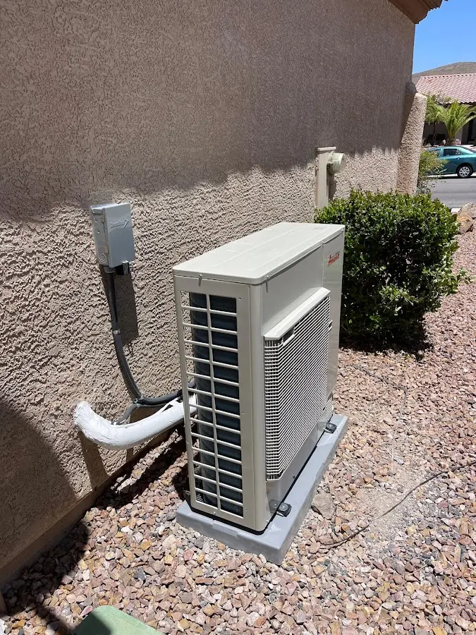 Residential air conditioning condenser unit in Sebastopol